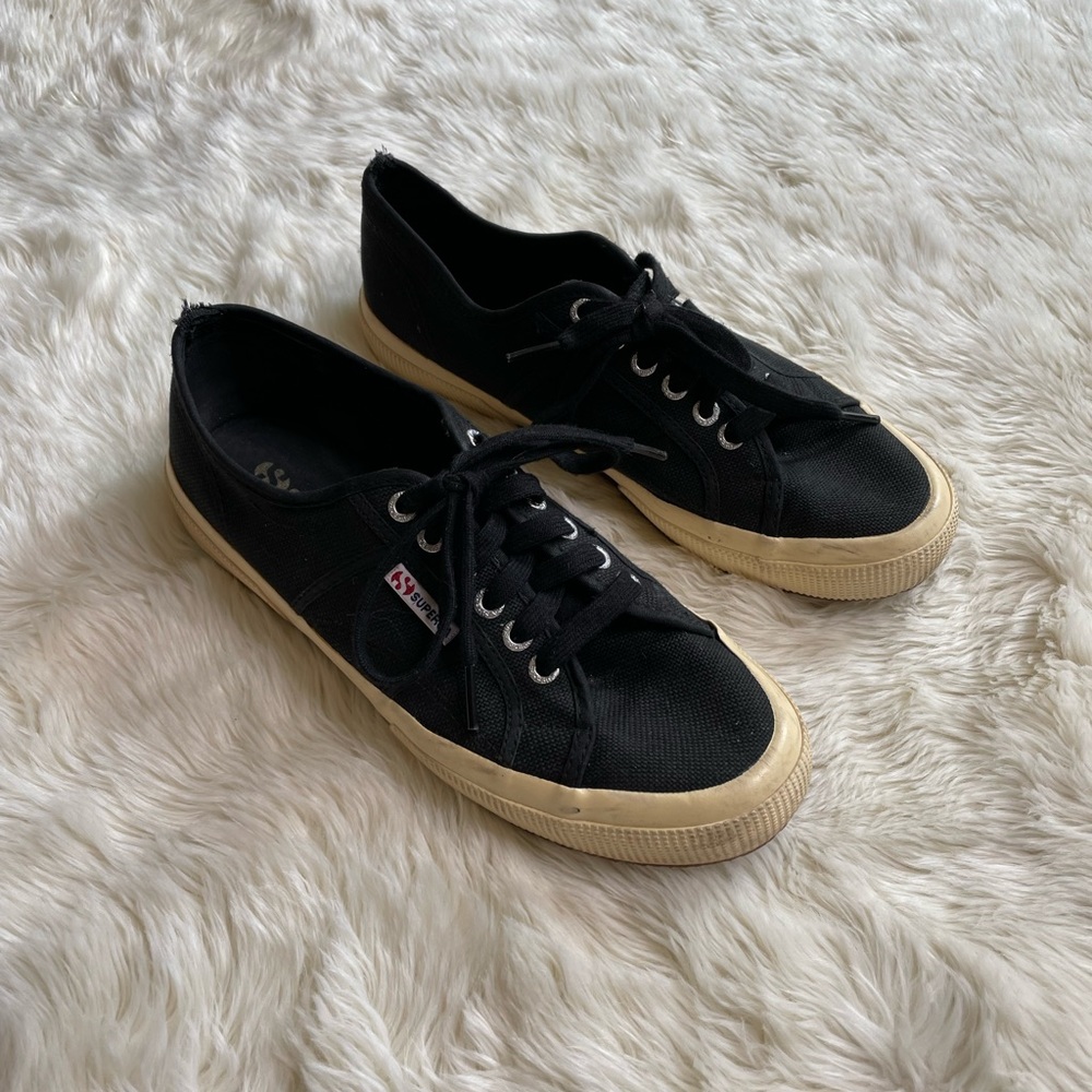 Superga Black Cotu Sneaker 8 (M) / 9.5 (W)